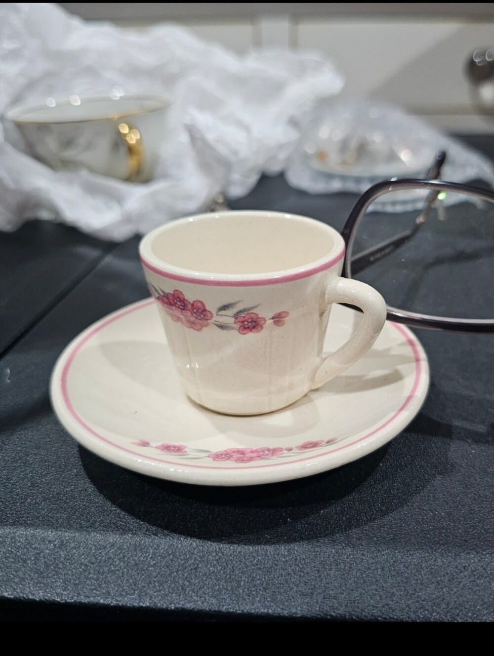 Espresso / Demitasse Cup & Saucer Set Made In Chile Lozapen Co. ☕️ L👀k Coffee